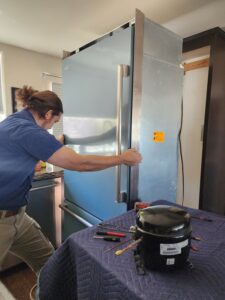 Viking bottom freezer 36 build in Repair by Lux Appliance Care in Phoenix AZ